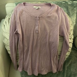 PAJAMA TOP (PURPLE)